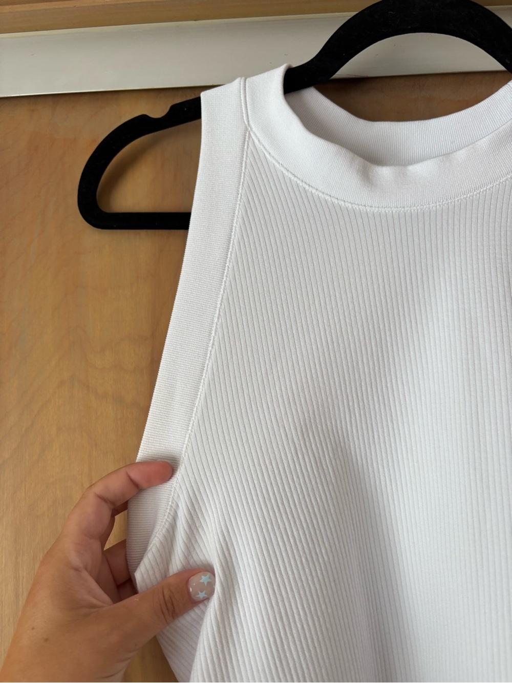 Athleta White Ribbed tank - Picture 2 of 5